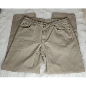 Duluth Trading Co Fire Hose Heavy Weight Relaxed 5 Pocket Canvas Pants38x34 READ